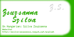 zsuzsanna szilva business card